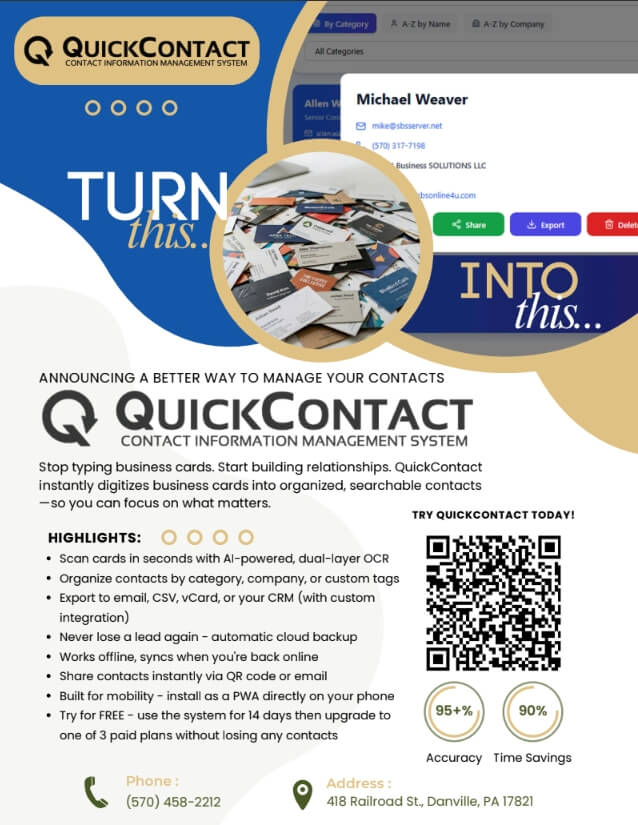 QuickContact Flyer