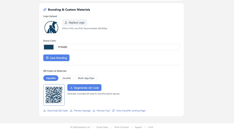 VetCare Profile Screenshot